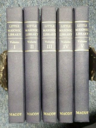 Little Masonic Library 5 Volume Set 1977 Complete Sharp