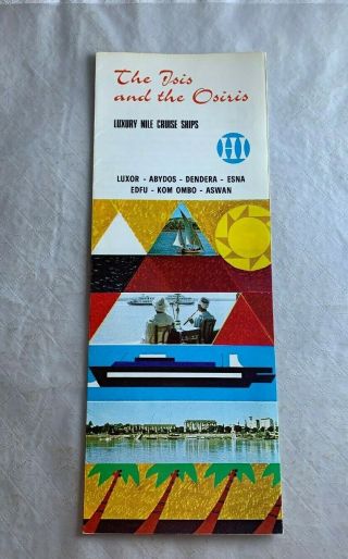 1969 Isis & Osiris Luxury Cruise Ships Hilton International Brochure N 117