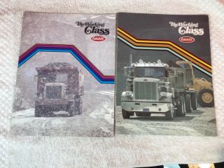 2 Rare 1970s Peterbilt Class Trucks Dealer Sales Brochure