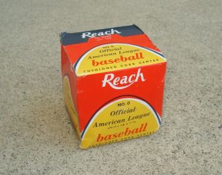 Vtg Reach Spalding No.  0 Official American League Baseball Macphail