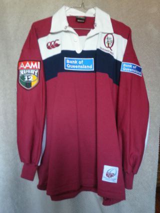 Vintage 2000 - 2001 12 Queensland Reds Rugby Shirt Jersey Size Xl
