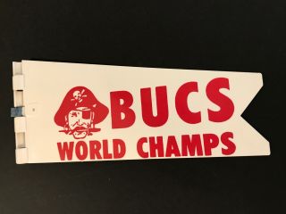 Pittsburgh Pirates World Champions " Beat Em Bucks " Vintage Car Antenna Flag