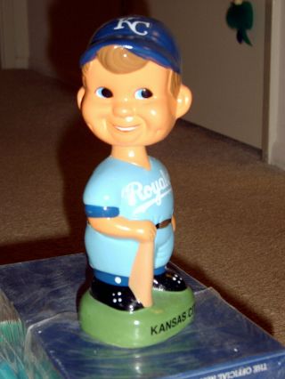 Mlb 1990 Twins Enterprise Inc.  Kansas City Royals Ceramic Bobblehead Doll