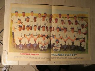 Cuban Baseball Beisbol Campeon Almendares 1948 Hall Of Famer Monte Irvin