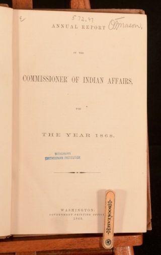 1868 Annual Report of the Commissioner of Indian Affairs For The Year 1868 3