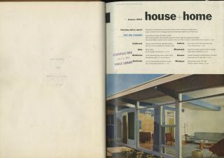 1954 Joseph Eichler House,  Home 3 - Vol.  Bound Set Frank Lloyd Wright Carl Koch