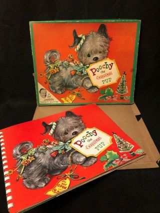 Poochy The Christmas Pup By Beth Vardon Illustrated By Charlot Byi 1950 
