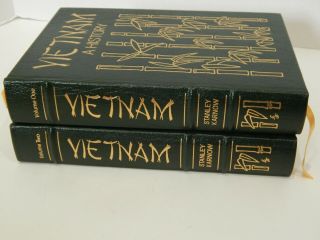 Easton Press Vietnam A History By Stanley Karnow 2 Vol.  Set Military History