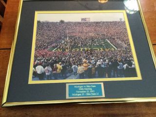 2003 Michigan Wolverines Vs Ohio State Football Photo 100th Meeting Framed