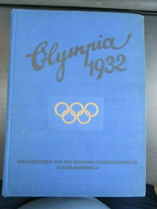 Olympia 1932 Book,  Los Angeles Olympics,  145 Pages In German,  Von Hindenburg