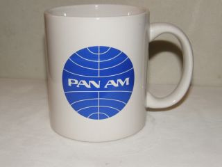 Pan Am Airline Coffee Cup Mug Airplane Pan American Jet Plane Pilot Christmas