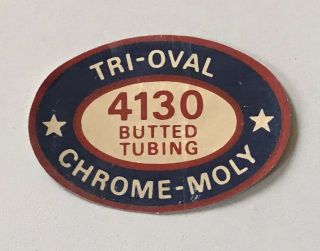 The Sting Tri Oval Chrome Moly Nos Sticker Schwinn Bmx Decal