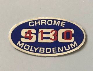 The Sting Chrome Molybdenum Sbc 4130 Nos Sticker Schwinn Bmx Decal