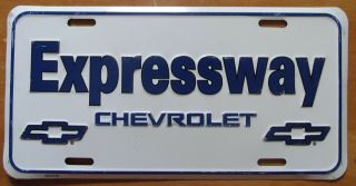 2002 Expressway Chevrolet Evansville Indiana Booster License Plate