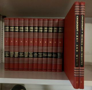 Childcraft Wf Quarrie 1942 Education Stories Complete 14 Volume Set