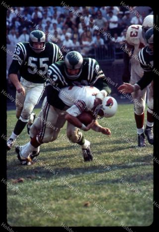 Maxie Baughan & Don Hultz - Philadelphia Eagles Nfl Football 35mm Color Slide
