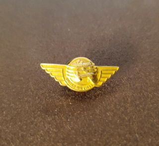 Vintage United Airlines 100,  000 Miles Gold Filled Pin