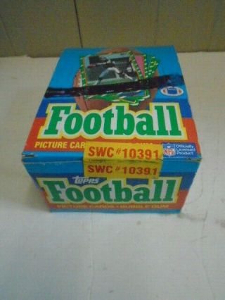 1986 Topps Football Wax Box With Packets Still