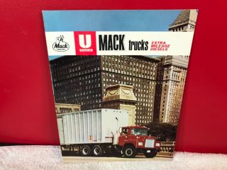 Rare 1960s Mack Bulldog U Series Trucks 7 Page Dealer Sales Brochure