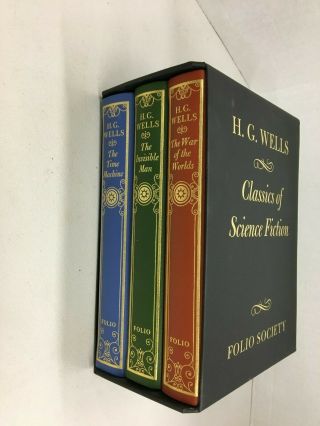 Foliosociety2004 Classics Of Science Fiction: 3 Volume Set By H.  G.  Wells