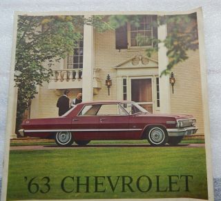 Vintage 1963 Chevrolet Sales Brochure 16 Pages