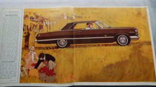 Vintage 1963 Chevrolet Sales Brochure 16 pages 2