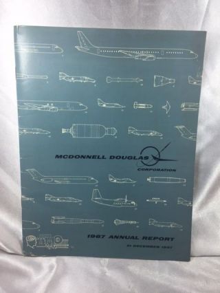 1967 Mcdonnell Douglas Corp Annual Report With Dc - 10 Photo