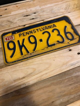 1976 Commercial,  1970 Vintage Pennsylvania PA License Plates Collectible 2