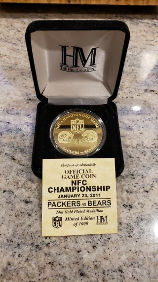2011 Nfc Championship Chicago Bears Vs.  Green Bay Packers Official Game Coin
