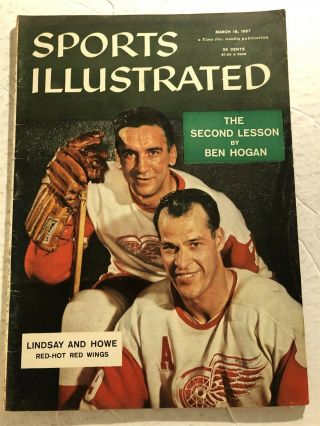 1957 Sports Illustrated Detroit Red Wings Gordie Howe Ted Lindsay Newsstand N/l