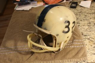 1960 ' s Spalding football helmet w/Spalding chin strap 2