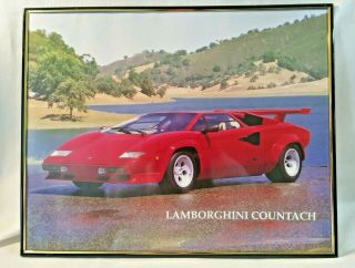 Lamborghini Countach Framed Print Poster 20x16 "