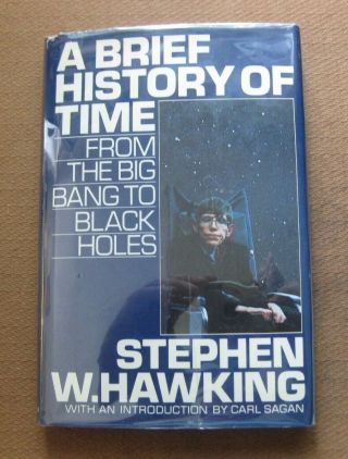 A Brief History Of Time By Stephen W.  Hawking - 1st/1st (1 - 10) Hcdj 1988