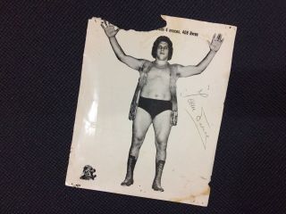 Andre The Giant Vintage Wrestling Photo/print From The 70’s