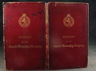 1886 History Of The Cunard Steamship Company,  Ships,  Plates,  Plans