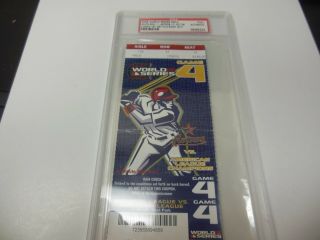 2005 World Series Game 4 Full Ticket Psa Full Authentic White Sox Vs Astros