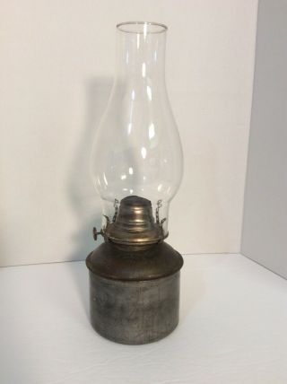 Antique Adams & West Lake Lantern Railroad Lamp White Flame Light Burner