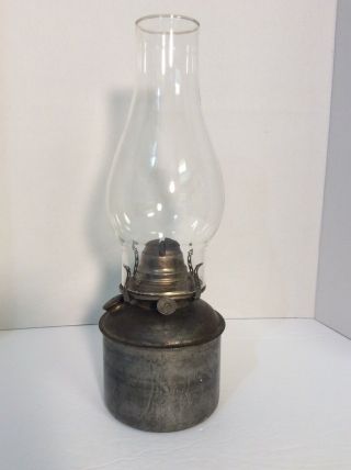 Antique Adams & West Lake Lantern Railroad Lamp White Flame Light Burner 2