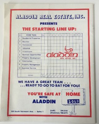 1977 Modesto A ' s Vs Lodi Dodgers Baseball Program at Lodi Rickey Henderson 2