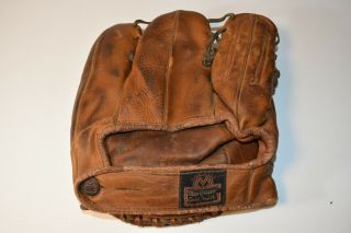 Vintage 3 Finger Macgregor Gold Smith Baseball Glove " The Snare "
