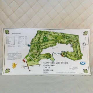 Carnoustie Golf Course Scotland Survey Map 1968 Izatt Uk Golf Design Services