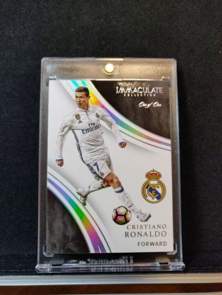 Cristiano Ronaldo 2017 Immaculate Soccer Base One Of One 1/1 Real Madrid Cr7