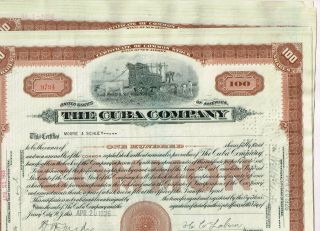 Set 9 Cuba Company,  1920s,  Brown,  Vf