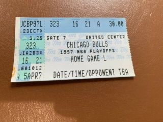 1997 NBA Finals Ticket Stub Game 6 Jazz Bulls CLINCH 5th Championship RARE MUST 2
