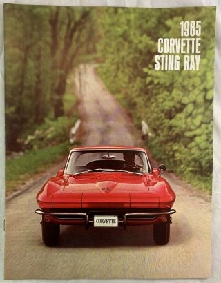 1965 Chevrolet Corvette Sting Ray Sports Car Manufacturer Brochure