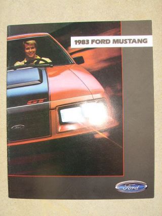 1983 Ford Mustang Dealer Sales Brochure