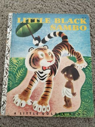 Little Black Sambo Helen Bannerman 1948 Little Golden Book Ed.  I