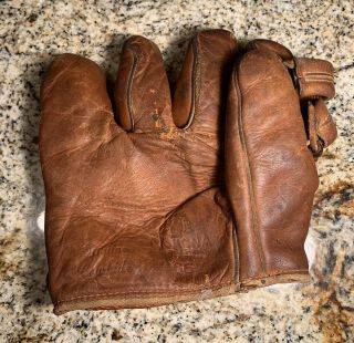 Vintage Nokona G6 1940s Early Child’s Baseball Glove Leather Bob Lemon