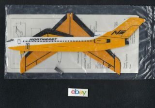 Northeast Airlines Boeing 727 - 100 Yellowbird Livery Glider Bos/nyc Hourly