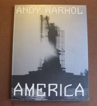 America By Andy Warhol - 1st Pb Printing 1985 Fine - Art Photography